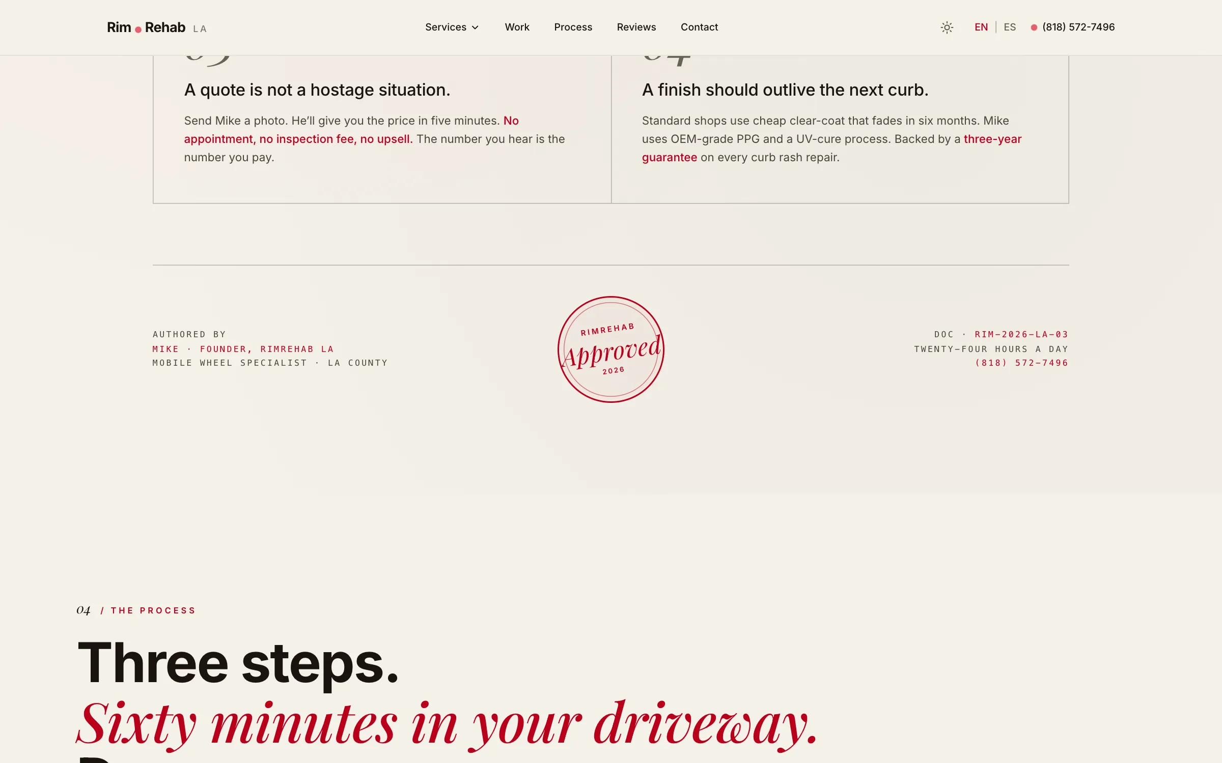 Rim Rehab LA — screenshot 2